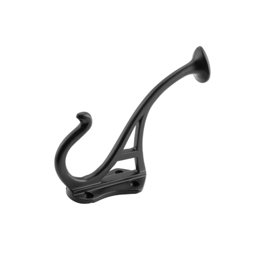 Circular End Hat & Coat Hooks - Matt Black