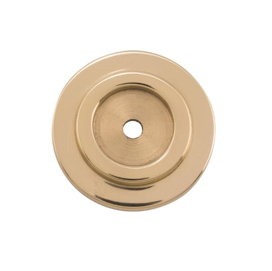 Cupboard Knob Backplate – D32mm - Polished Brass