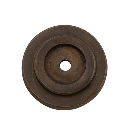 Cupboard Knob Backplate – D38mm - Antique Brass