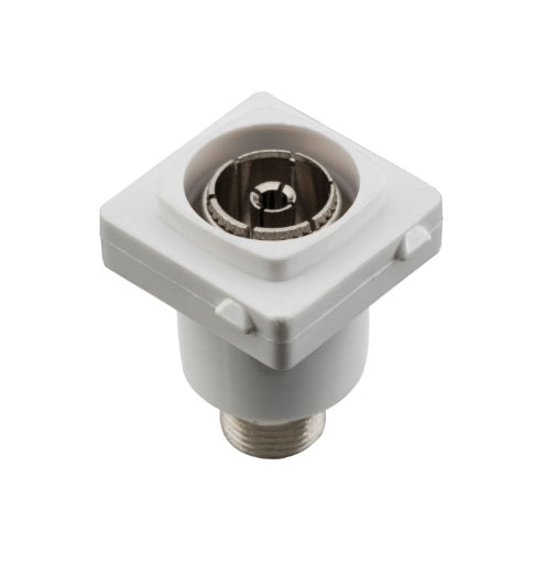 Socket Digital TV Mechanism F Connector - White