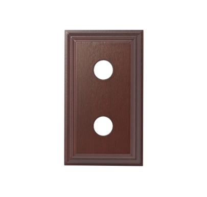 Double Switch & Socket Wood Blocks – Classic Profile - Cedar