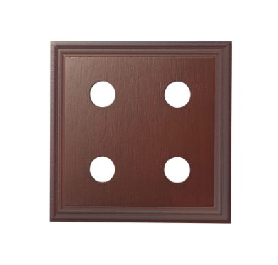 Quad Switch & Socket Wood Blocks – Classic Profile - Cedar
