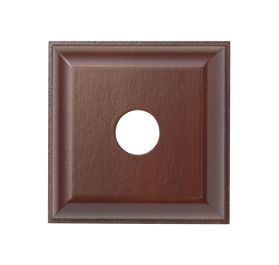 Single Switch & Socket Wood Blocks – Traditional Profile - Cedar Finish