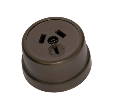 Traditional Sockets (Black) - Antique Brass