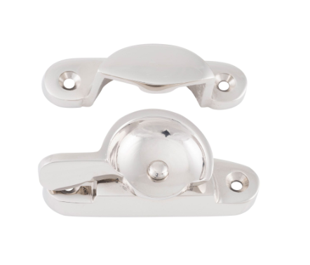 Narrow Sash Fastener - Polished Nickel