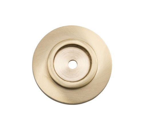 Cupboard Knob Backplate – D38mm - Satin Brass