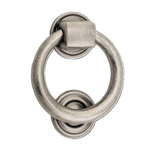 Ring Door Knocker - Distressed Nickel