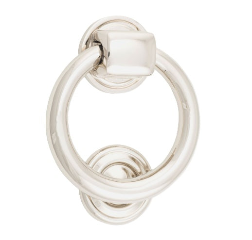 Ring Door Knocker - Polished Nickel
