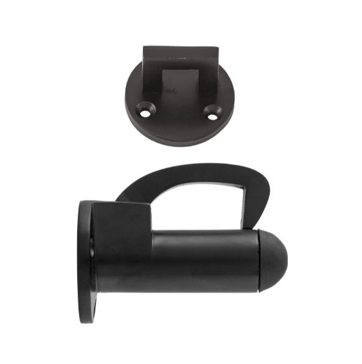 Hook Door Stop - 67mm - Matt Black