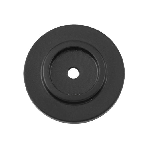 Cupboard Knob Backplate – D32mm - Matt Black - Solid Brass