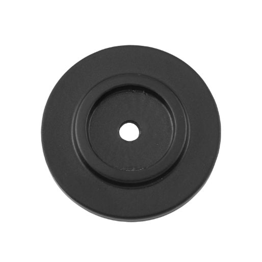 Cupboard Knob Backplate – D38mm - Matt Black - Solid Brass