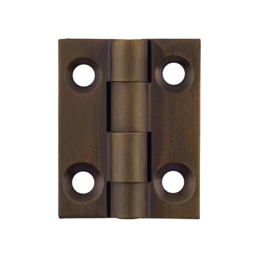 Fixed Pin Cabinet Hinge – H25xW22mm - Antique Brass