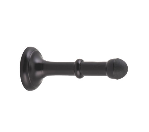 Large Concealed Fix Door Stop - 100mm - Matt Black