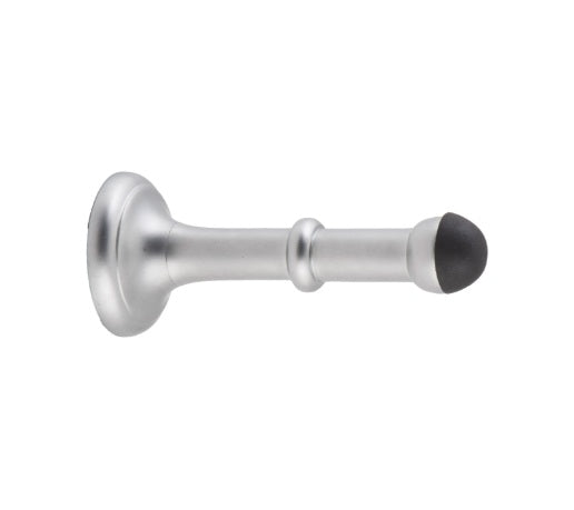 Large Concealed Fix Door Stop - 100mm - Satin Chrome