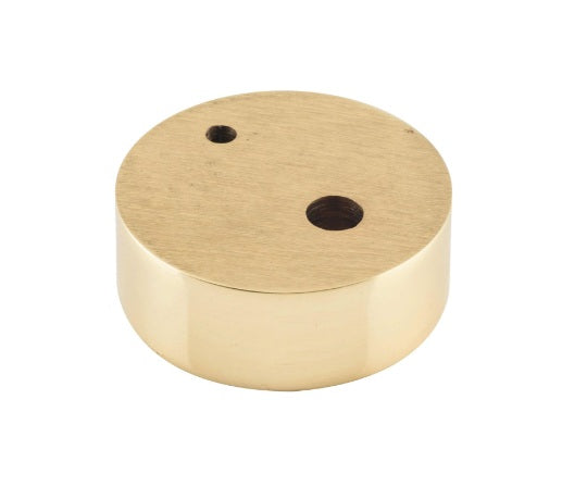 Oval Door Stop Spacer - H15mm - Polished Brass