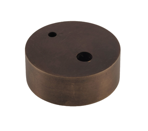 Oval Door Stop Spacer - H15mm - Antique Brass
