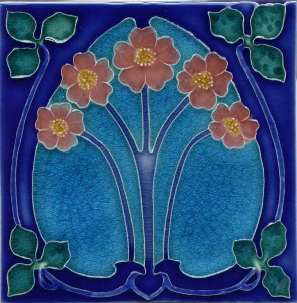 Dark Blue Outer Light Blue Inner 5 Flower