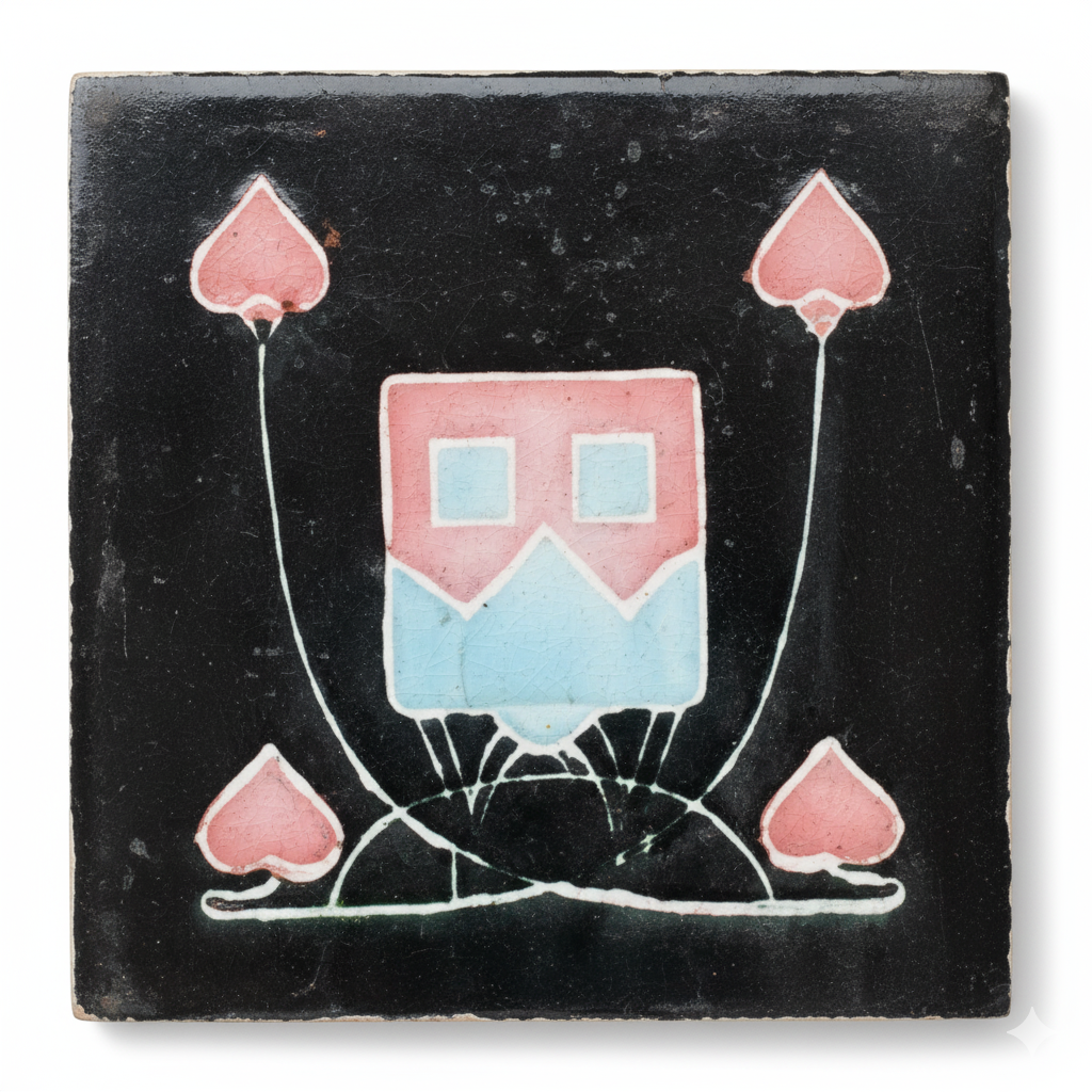 Burgundy Design on Back Background