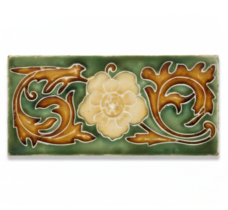 Yellow Flower on Green Background