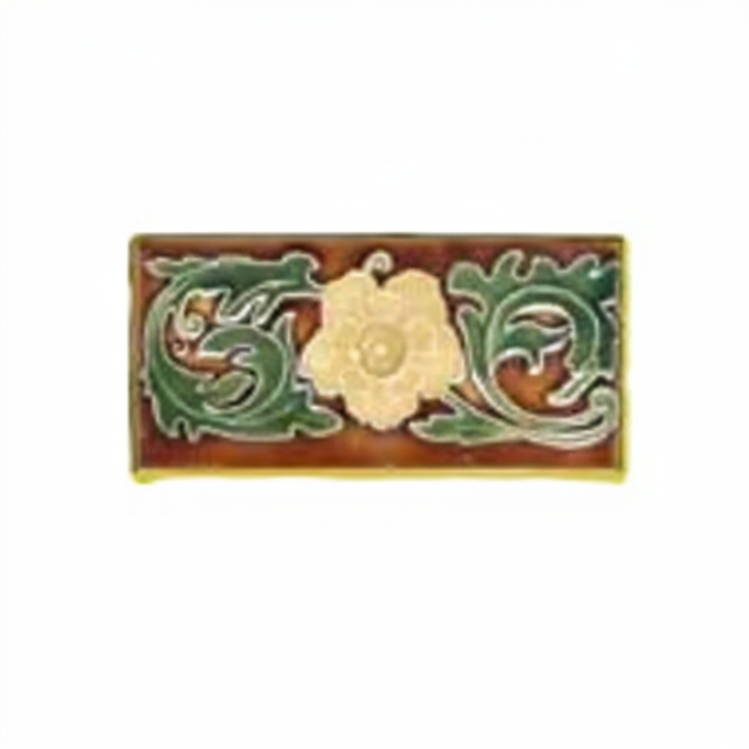 Yellow Flower on Brown Background