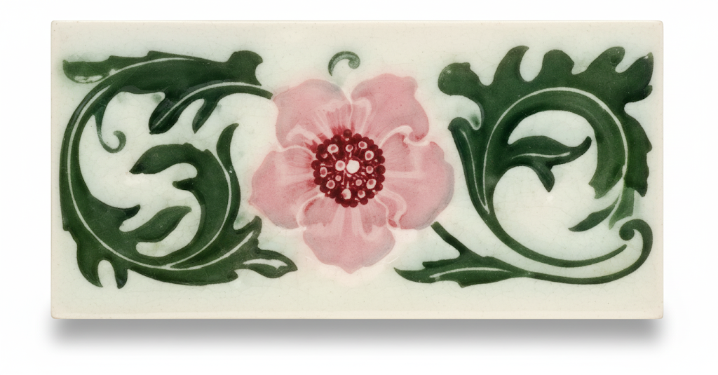 Pink Flowers, Grey Background
