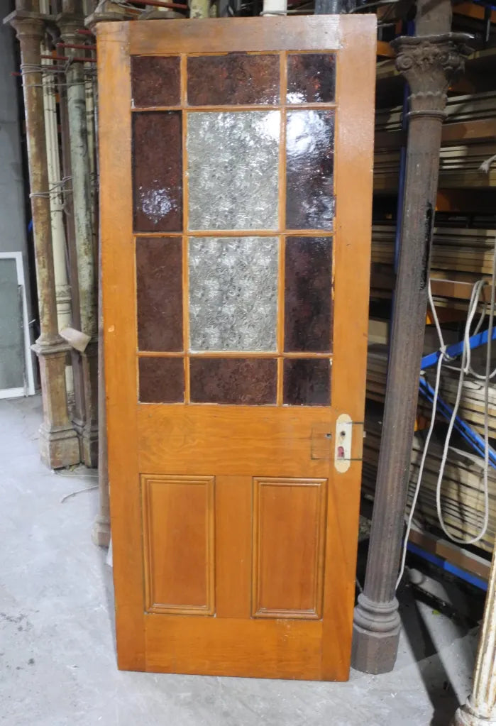 Gallery Door with Flannel Flower Glass Door