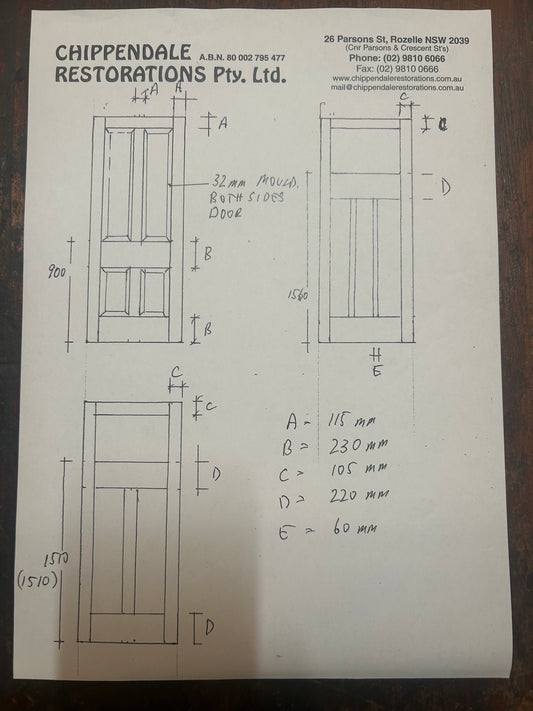 Edwardian Door (with Raised Mould)