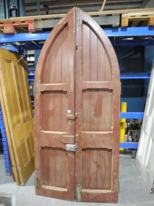 Pair of Gothic Doors - Second Hand Vintage Salvage Sydney