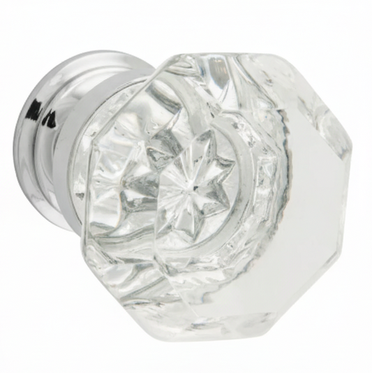 New Sophia Glass Cupboard Knob - 27mm x 41mm x 47mm - Brand New Tile