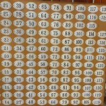 Enamel Numbers
