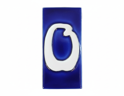 French Style Blue and White Numbers