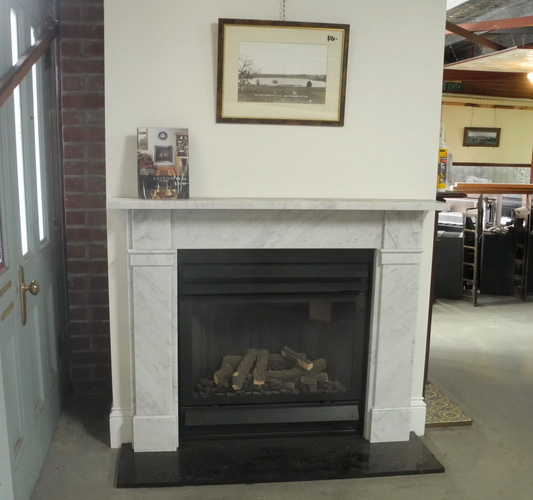 001 Classic White Carrara Marble Fire Surround