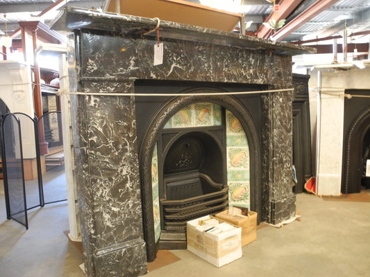 008 Saint Anne's Victorian Corbelled Marble Mantle