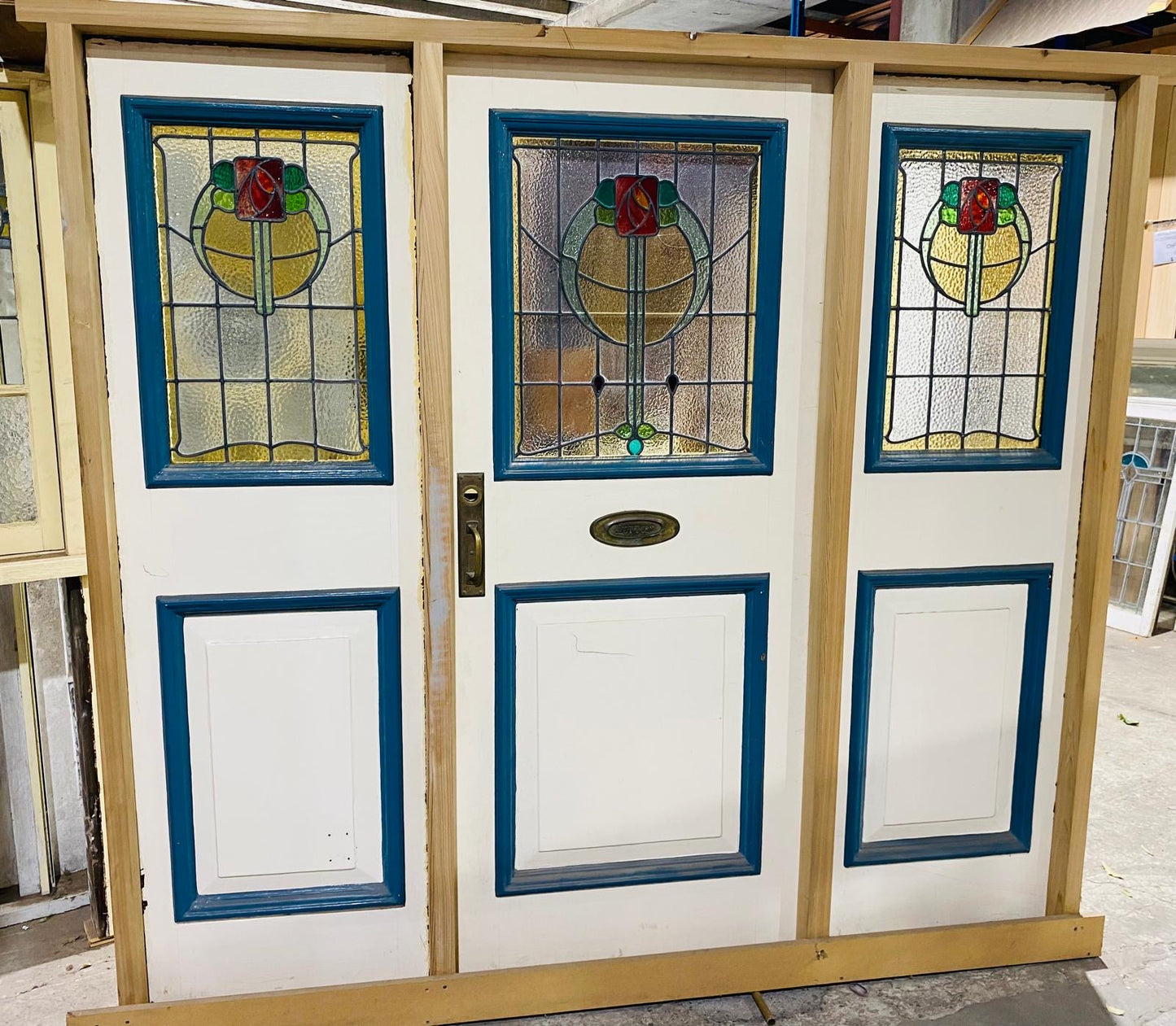 Leadlight Front Door with Sidelites