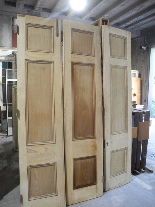 Set of 3-piece stripped room dividers