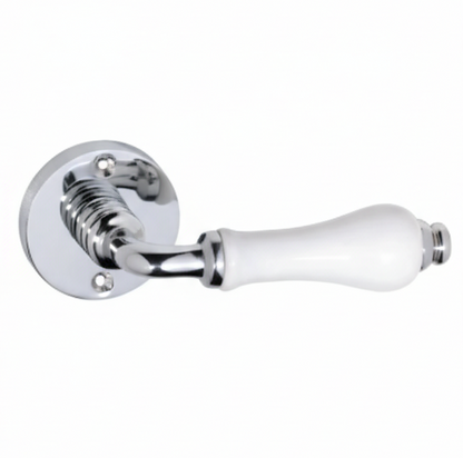 Exeter Lever - Round Rose Backplate