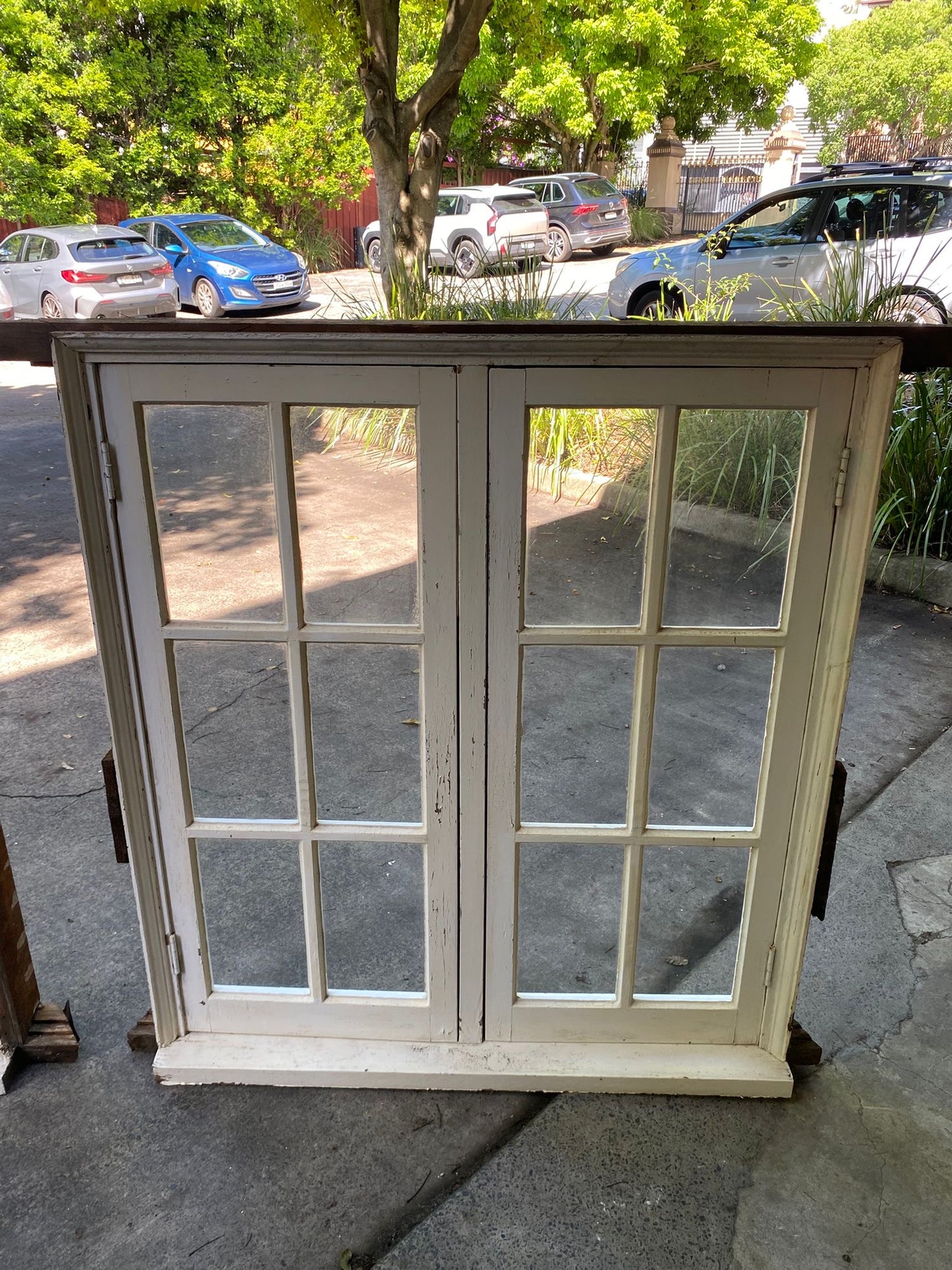 Pair of Double Casement Colonial Style Windows