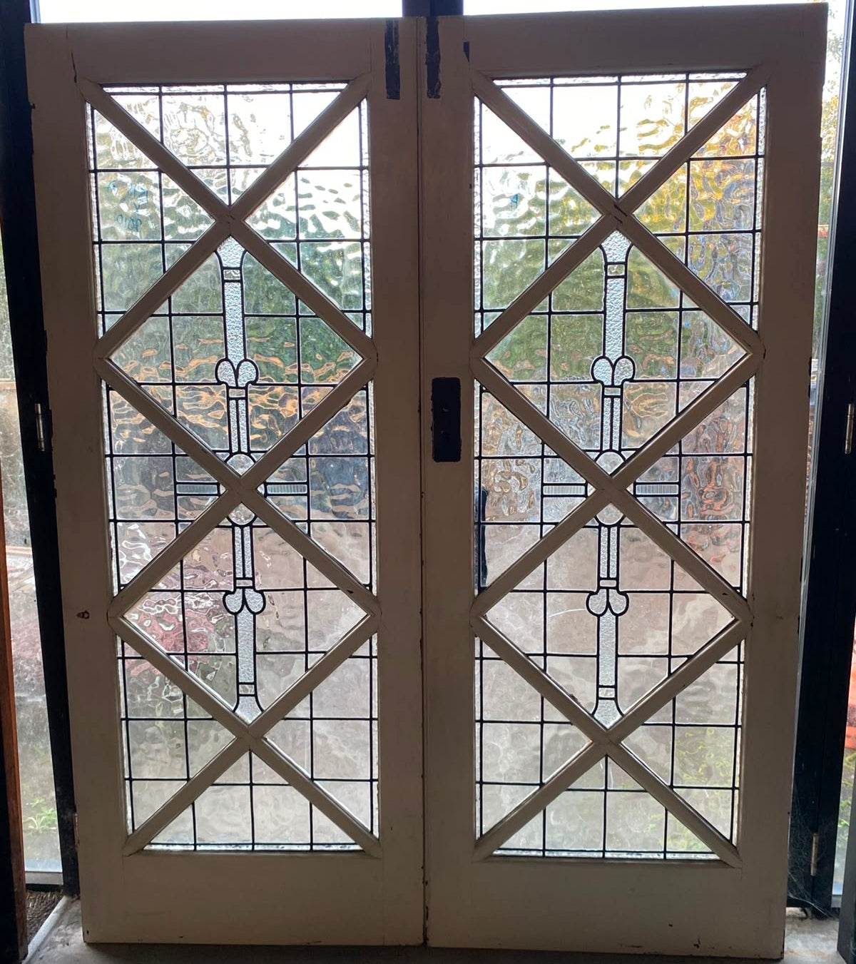 1920s Leadlight French Doors