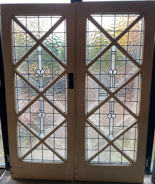 1920s Leadlight French Doors