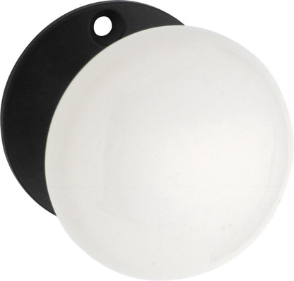 Porcelain Door Knob - Round Rose Backplate