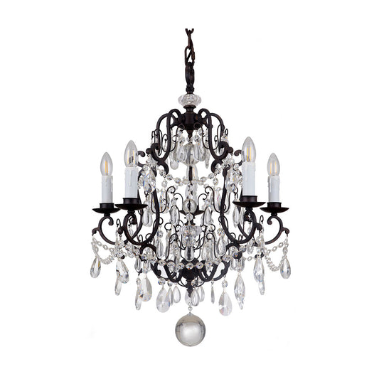 Salzburg 5 Light Crystal Chandelier