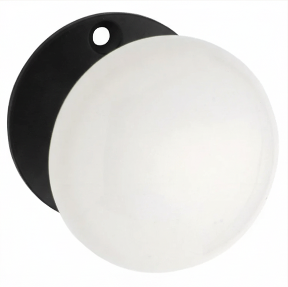 Porcelain Door Knob - Round Rose Backplate