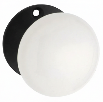 Porcelain Door Knob - Round Rose Backplate