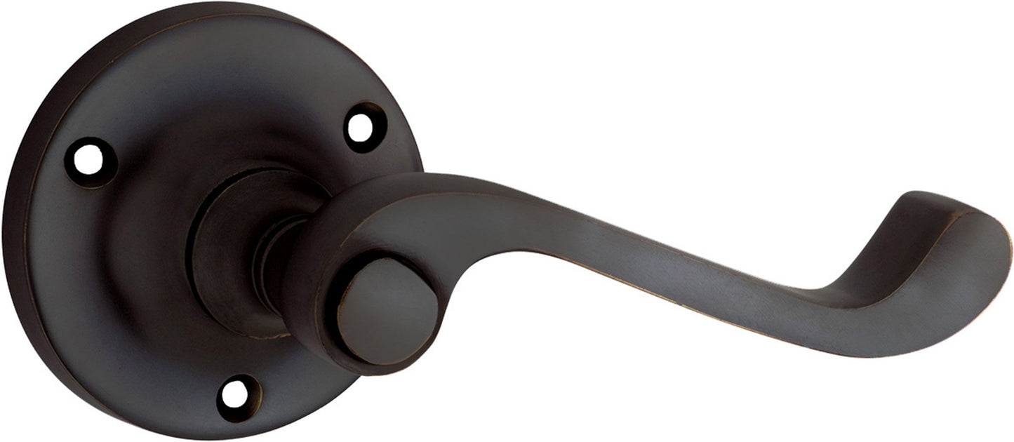 Milton Lever - Rose Round Backplate