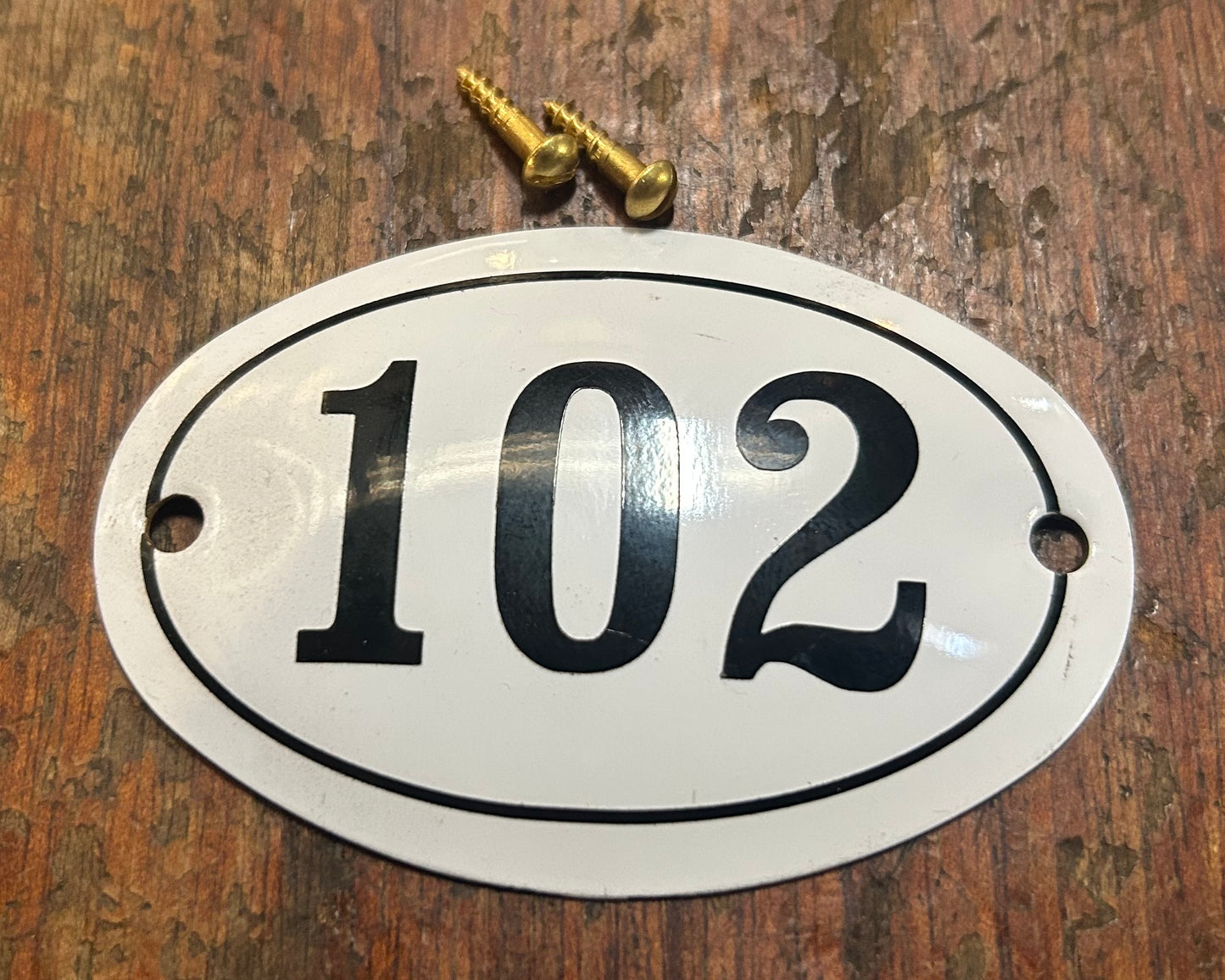 Classic Oval Enamel House Numbers (Aluminium)