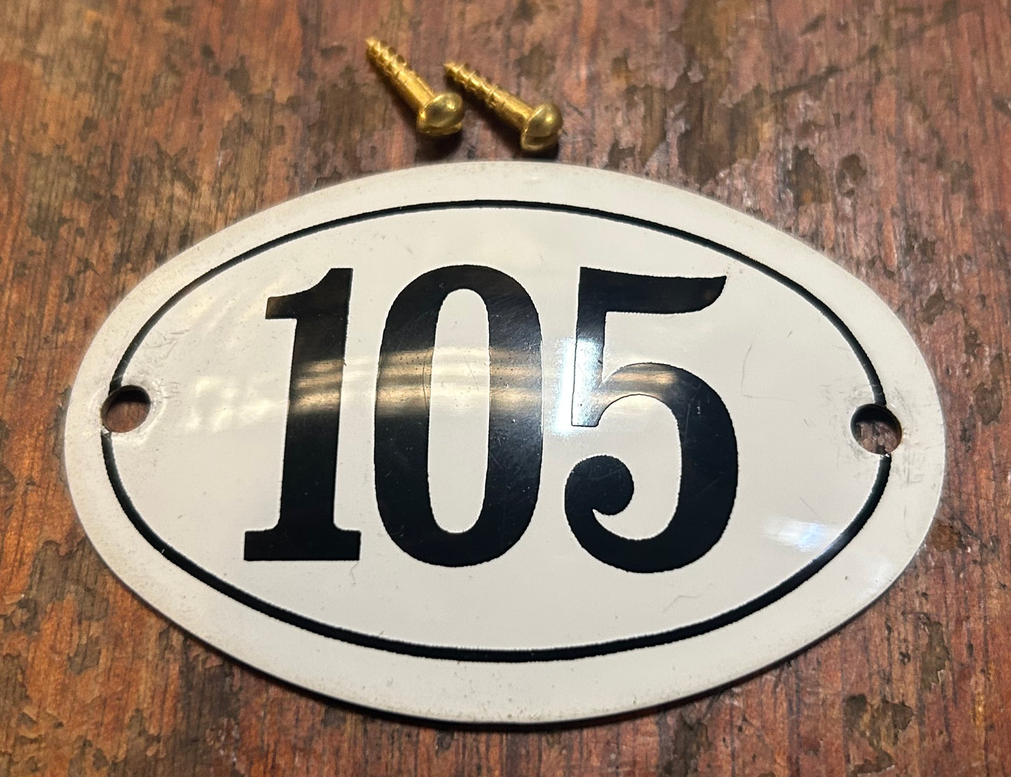 Classic Oval Enamel House Numbers (Aluminium)