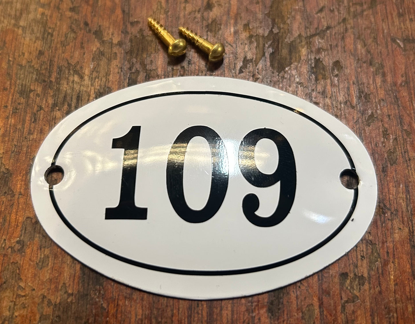 Classic Oval Enamel House Numbers (Aluminium)