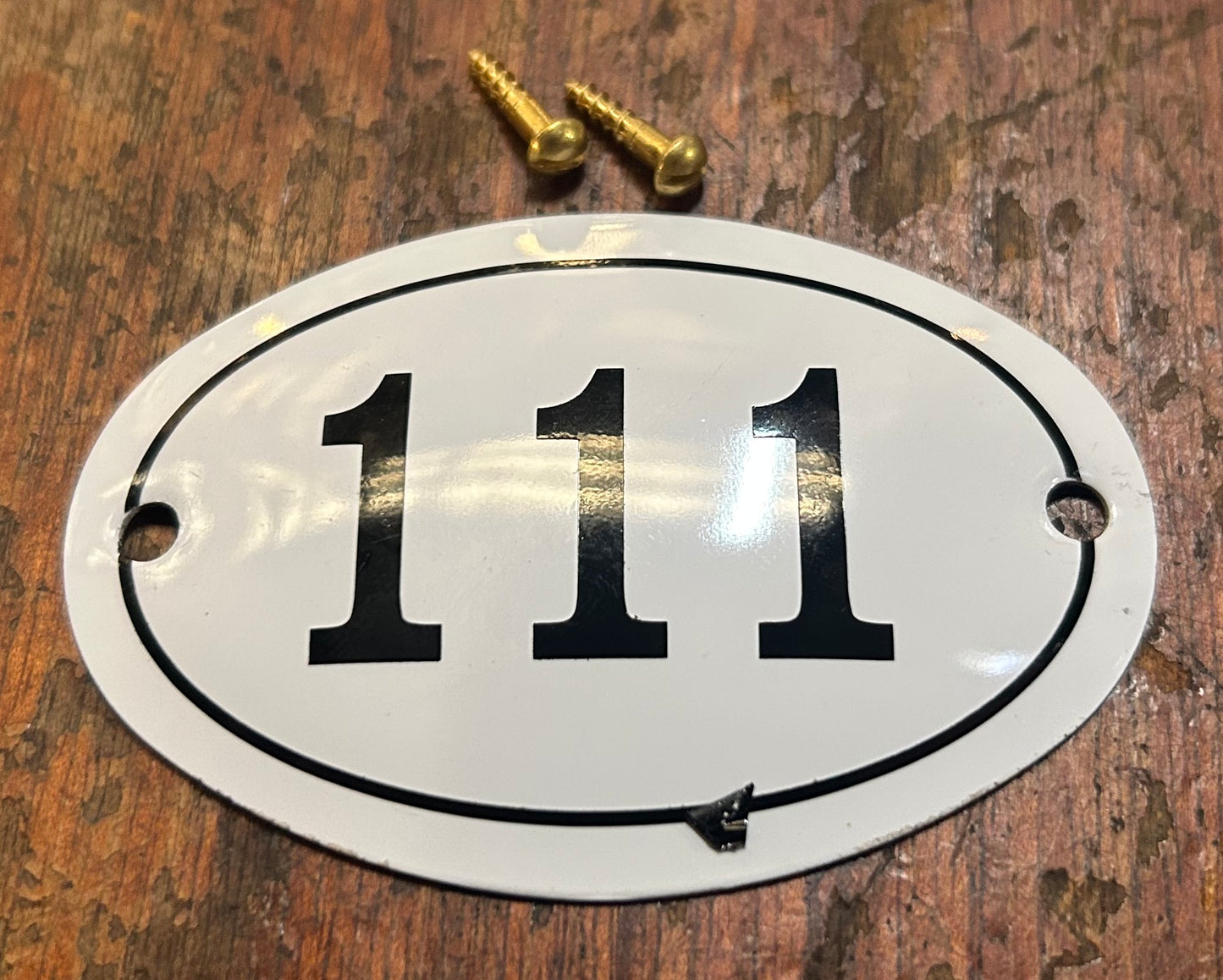 Classic Oval Enamel House Numbers (Aluminium)