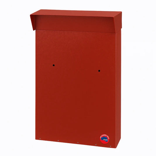 Jumbo Letterbox (Top Lid) - Red