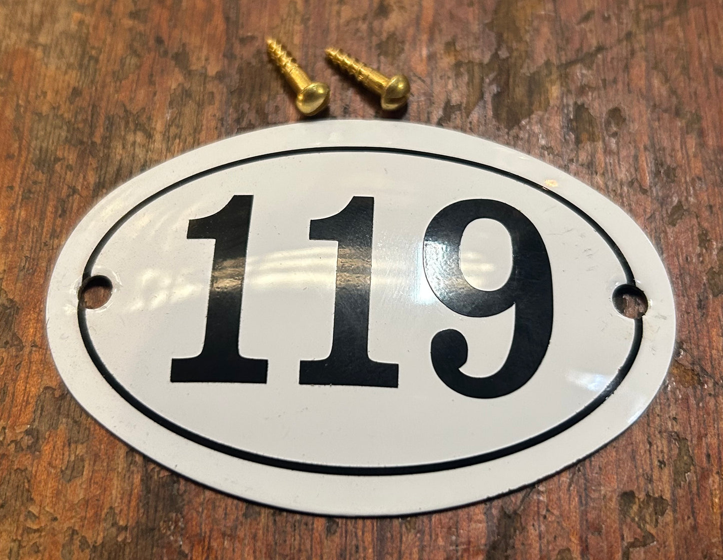 Classic Oval Enamel House Numbers (Aluminium)